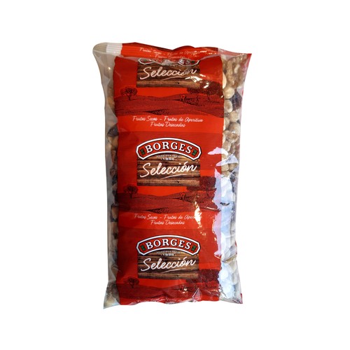 BORGES Cocktail de frutos secos crudos (almendras, avellanas, nueces) BORGES 1 kg.