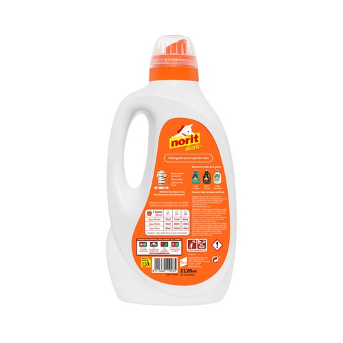 NORIT Diario Detergente líquido para ropa de color 2120 ml. 40 lav.