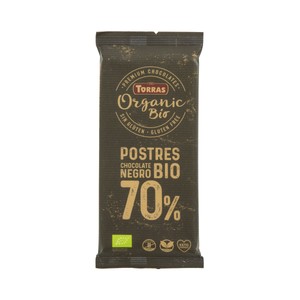 Imagen de TORRAS Tableta de chocolate negro para postres (70% cacao) ecológico 200 g..