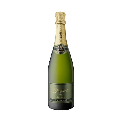Cava brut nature reserva, elaborado de forma tradicional y denominación de origen Cava FREIXENET botella de 75 cl.