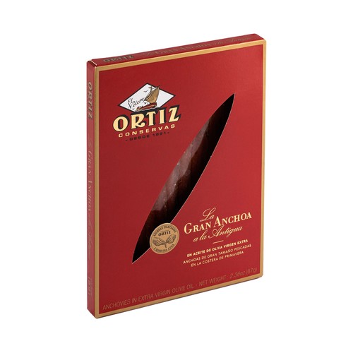 ORTIZ Filetes de anchoa en aceite de oliva virgen extra ORTIZ 55 g.