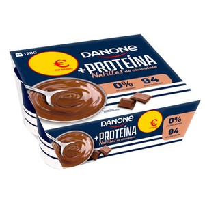 Imagen de DANONE + Proteína Natillas de chocolate con alto contenido en proteínas 4 x 120 g.