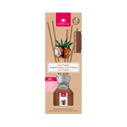 CRISTALINAS Varillas coco tropical CRISTALINAS 40 ml