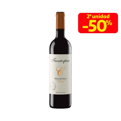 FUENTESPINA  Vino tinto crianza con D.O. Ribera del Duero botella de 75 cl.