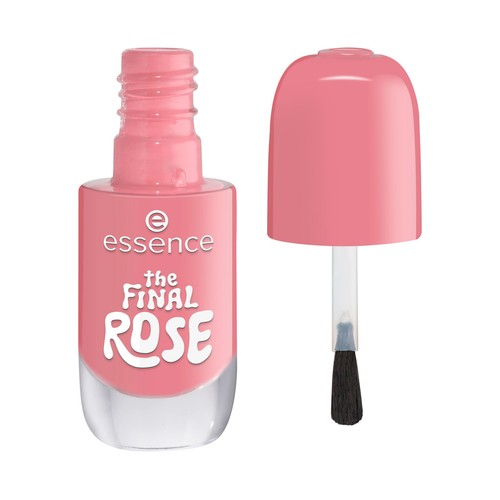 ESSENCE tono 08 The final rose rosa empolvado Esmalte de uñas en gel de larga duración.