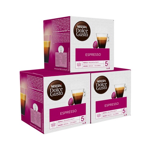 DOLCE GUSTO Café en cápsulas Expresso suave I5, 16 uds.
