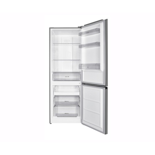 Frigorífico combi 186 cm, NEW POL NWCN185X INOX, NO FROST, clasificación energética: E, capacidad total: 293L.