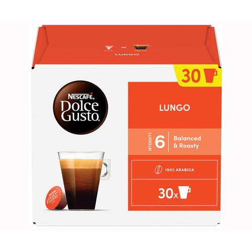 DOLCE GUSTO Café lungo en cápsulas 30 uds. 168 g.