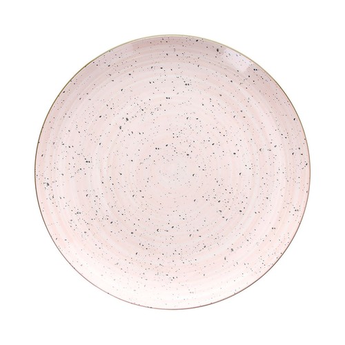 Plato llano de porcelana 27cm, TOGNANA Metropolis. rosa