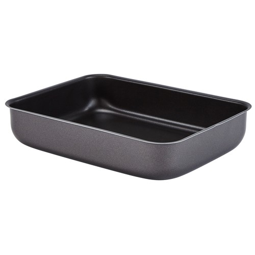 Bandeja de aluminio con interior antiadherente para horno, 31x23cm. PRODUCTO ECONÓMICO ALCAMPO.