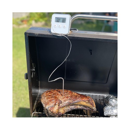 Termómetro de cocina para asados con sonda.
