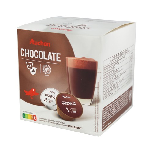 PRODUCTO ALCAMPO Cápsulas de chocolate PRODUCTO ALCAMPO 16 uds. 256 g.