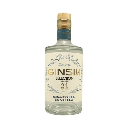 GINSIN Selection Ginebra sin alcohol botella 70 cl.
