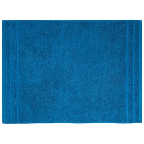 Alfombra de baño 100% algodón color azul oscuro, densidad de 1000g/m², 50x70 cm. ACTUEL.