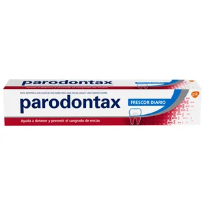 PARODONTAX Pasta de dientes de uso diario con flúor y acción aliento fresco PARODONTAX Frescor diario 75 ml.