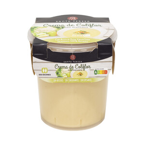 Imagen de SANTA TERESA Crema de coliflor con manzana, elaborada sin conservantes, ni aditivos ni espesantes SANTA TERESA 400 ml.