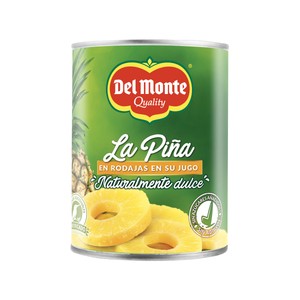 Piña en su jugo, rodajas 350 g.