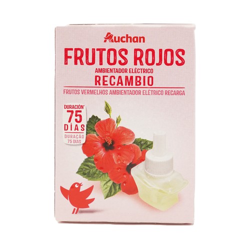 Ambientador eléctrico recambio frutos rojos PRODUCTO ALCAMPO 25 ml.