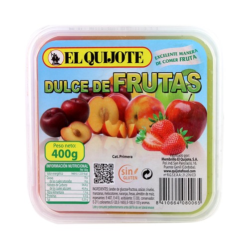 EL QUIJOTE Dulce de frutas EL QUIJOTE 400 g.