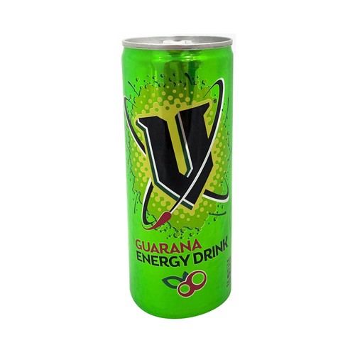 V Bebida energética con guaraná lata 25 cl.