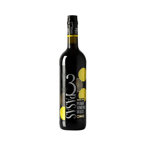 TRES PASAS  Vino dulce con D.O. Montilla - Moriles TRES PASAS botella de 75 cl.