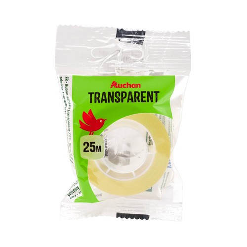 Rollo cinta adhesiva transparente 25 m. ALCAMPO