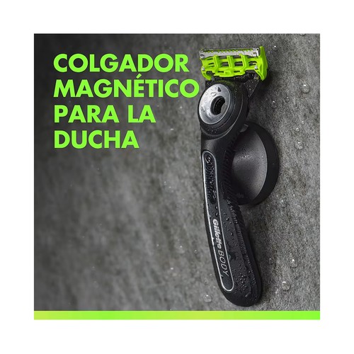 GILLETTE Labs body + intimate Maquinilla de depilación masculina + 4 cabezales.