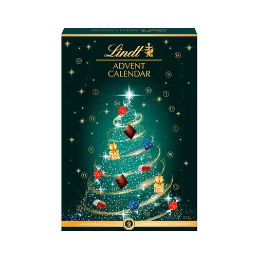 LINDT Calendario de adviento árbol de navidad bombones 221gr