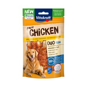 VITAKRAFT Snacks naturales para perro Duo de pescado y pollo VITAKRAFT 80 gr.