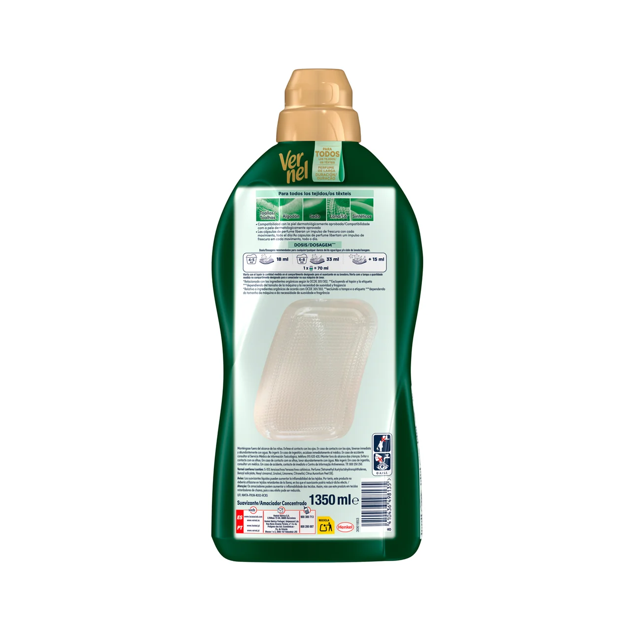 Suavizante selva 75 unidades 1,35 l.
