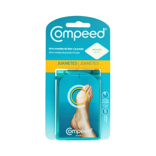 COMPEED Apósito de tamaño mediano para juanetes COMPEED 5 uds