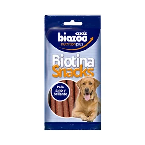 BIOZOO MASCOTAS Snacks de pollo con biotina BIOZOO MASCOTAS Bolsa de 200g.