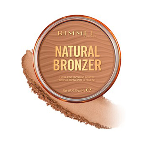 RIMMEL Natural bronzer tono 002  Maquillaje en polvo, con efecto bronceado y con acabado natural.