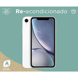 Smartphone 15,49cm (6,1) iPhone XR blanco (REACONDICIONADO), 64GB, Chip A12 Bionic, Liquid Retina HD, 12Mpx, iOS 12.