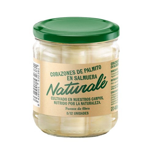 NATURALE Corazones de palmito en salmuera 5/12 uds  -  250g.