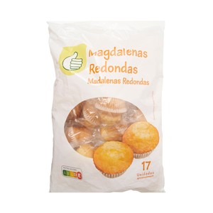 Imagen de PRODUCTO ECONÓMICO ALCAMPO Magdalenas redondas 615 gr,
