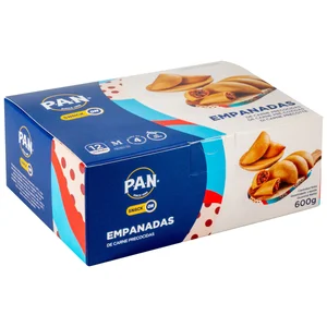 PAN Empanadas precocidas y congeladas rellenas de carne Snack 600 g.