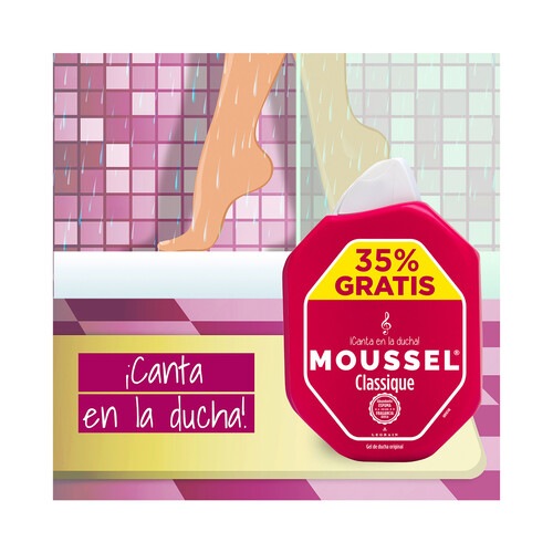 MOUSSEL Gel de baño o ducha con pH neutro MOUSSEL Classique 900 ml.