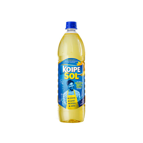 Aceite de girasol KOIPESOL botella de 1 l.