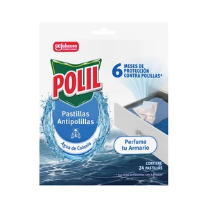 POLIL Pastillas antipolillas agua de colonia 24und