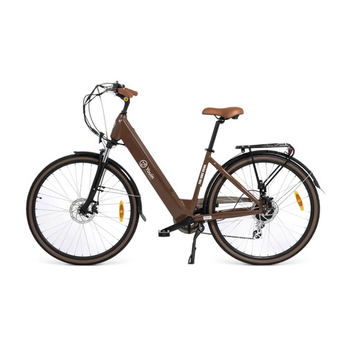 Bicicleta eléctrica YOUIN VIENA OCRE, 250W, vel max 25km/h, ruedas 28", autonomía 80Km.