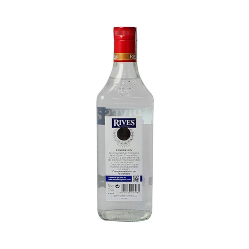 RIVES Ginebra tipo London dry gin RIVES botella 70 cl.