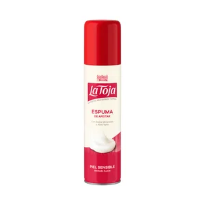 LA TOJA Espuma de afeitar con sales minerales y aloe vera para pieles sensibles 250 ml.