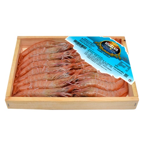 PLAYA ODIEL Gamba terciada caja de 300 g.