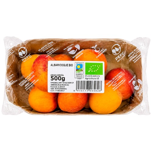 Albaricoques ecológicos 500 g.