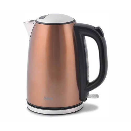 Hervidor eléctrico acero inox QILIVE, 1,7L, 2200W, base 360°.