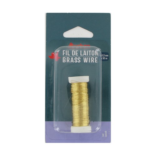 Alambre de latón de 0,3 mm x 50 m, ALCAMPO.