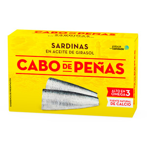 Imagen de CABO DE PEÑAS Sardinas en aceite de girasol lata 84 g. 