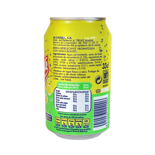 LA CASERA Limón lata 33 cl.