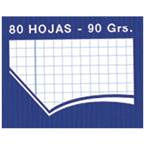 Cuaderno A4 cuadrícula 4x4 80H 90G ALCAMPO